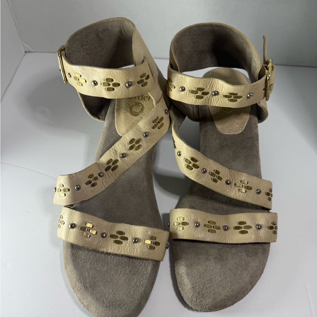 Calleen Cordero Leather Studded Sandals